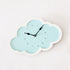 Cloud Clock - Blue - White Border